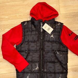 Boys' 8-20 Layered Look Hooded Jacket